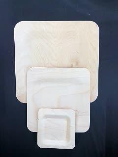 Тарелка салатная одноразовая, квадратная 180 мм фото 6