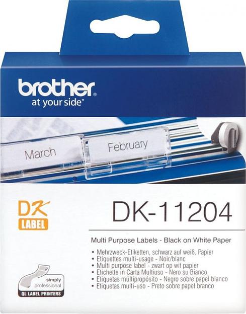 Картридж ленточный Brother DK11204 для Brother QL-570 фото 1