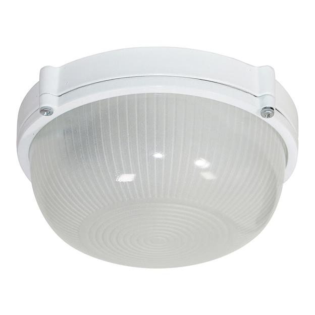 Светильник НПП 03-60-013 "Банник" 1301 круг малый 1х60Вт E27 IP65 корпус бел. Элетех 1005500934 фото 1