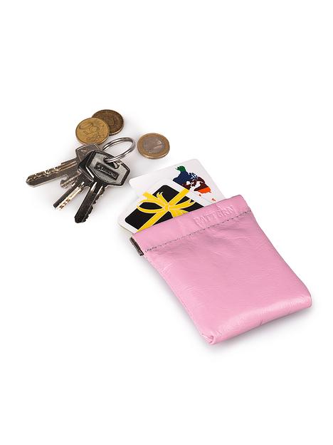 Монетница Pattern квадратная из натуральной итальянской кожи фото 3