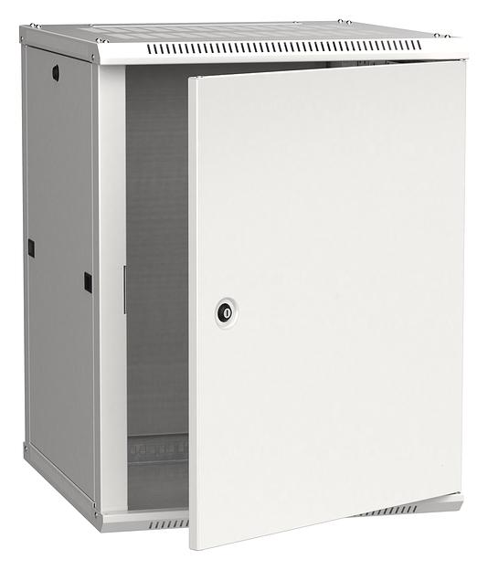 Шкаф монтажный ITK Linea W (LWR3-12U66-MF) 12U 600x600мм пер.дв.металл задн.дв.стал.лист 90кг серый 200град. IP20 фото 1