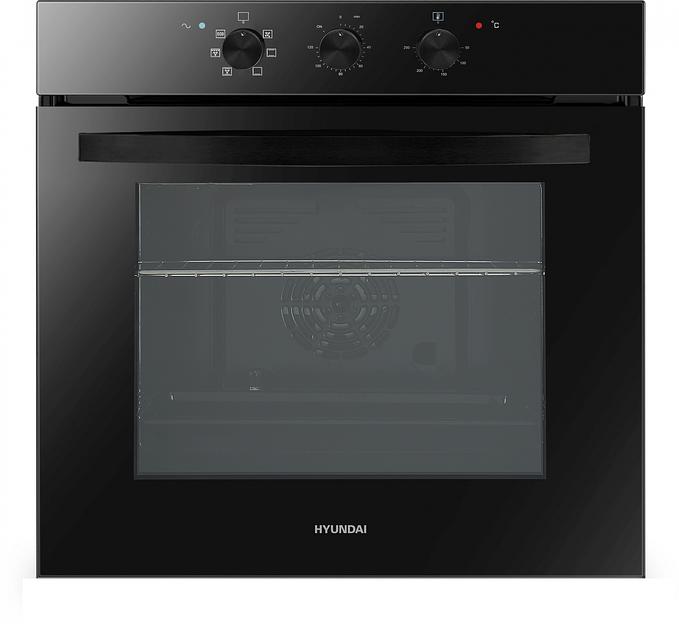 Духовой шкаф Электрический Hyundai HEO 6634 BG черное стекло фото 1