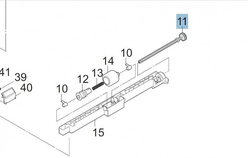 Ось узла подачи бумаги KYOCERA 302NG08241/302NG08240 фото 1