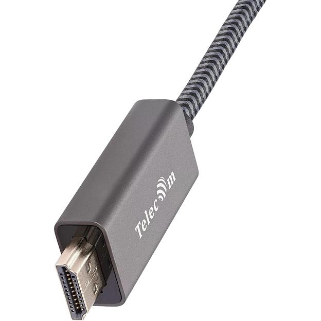 Кабель miniDisplayPort M-> HDMI M 4K@60Hz 1.8m Telecom,оплетка (TA562M-1.8M) VCOM Кабель-переходник Telecom Mini DisplayPort M/HDMI M (TA562M-1.8M) фото 4
