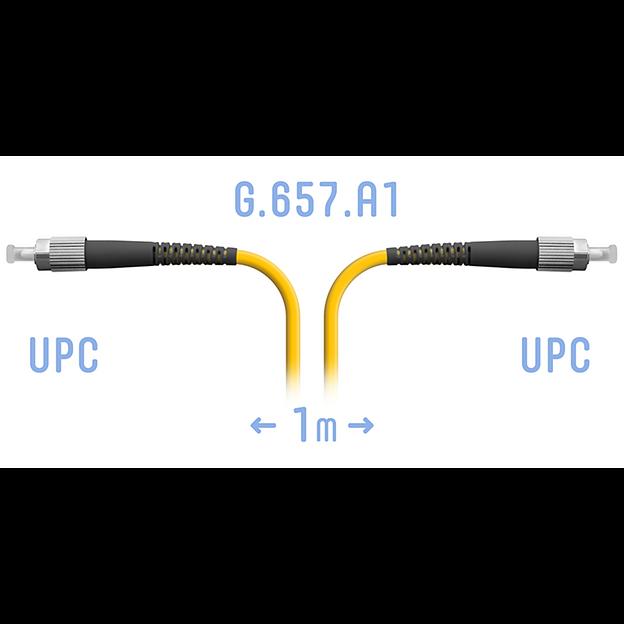 Патчкорд оптический FC/UPC SM G.657.A1 1 метр фото 1