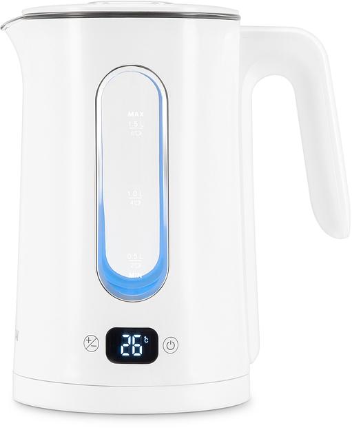 Чайник электрический Hyundai HYK-G5510 1.5л. 2200Вт белый/прозрачный корпус: стекло фото 5