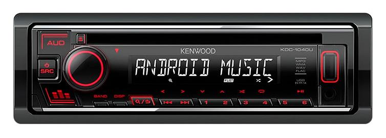 Автомагнитола CD Kenwood KDC-1040U 1DIN 4x50Вт фото 1