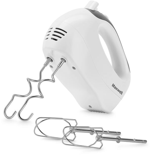 Миксер ручной Maxwell MW-1356 300Вт белый фото 4