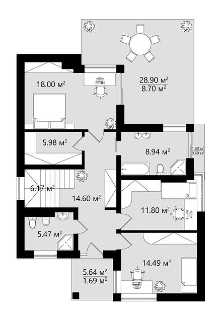 Проект дома KDR – 15 фото 4
