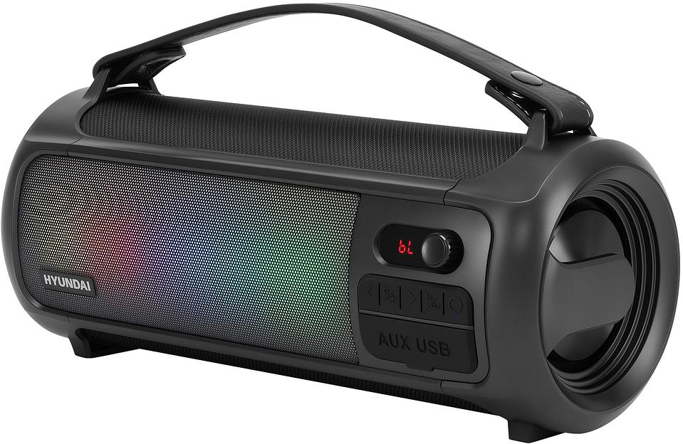 Портативная колонка Hyundai H-PS1025 черный 40W 2.0 BT 10м 3000mAh фото 7