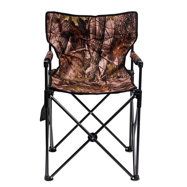 Кресло складное туристическое с подлокотниками камуфляж STK-2000 фото 2