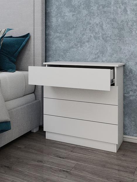 Комод Wood&Stone «Малави» белый 77.8×32.2×79.4 см фото 8