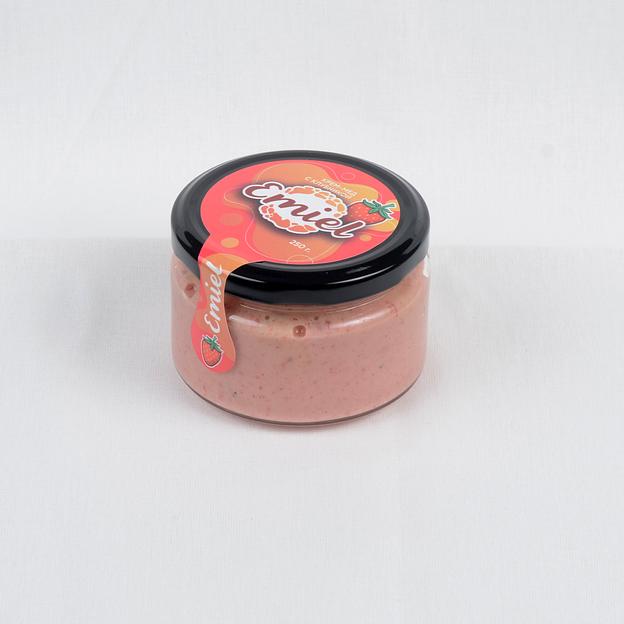 Крем мёд с клубникой 0.25 кг опт фото 1