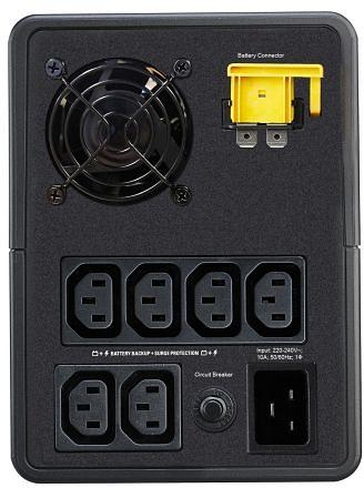 Источник бесперебойного питания APC Easy UPS 2200 ВА, 1200 Вт, линейно-интерактивный, автоматическая регулировка напряжения, 140-300 В, (6) розеток IEC C13 батарейное резервирование, входное подключение кабелем IEC C14 1,2 м, размеры (В x Ш x Г) 190 x 14 фото 5