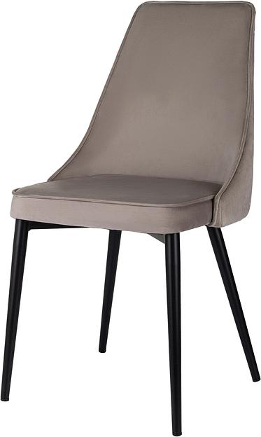 Стул для дома Бюрократ CH-K4_2 комплект 2шт т.бежевый Holland 61 металл черный на ножках (CH-K4_1/HL61_2) фото 4