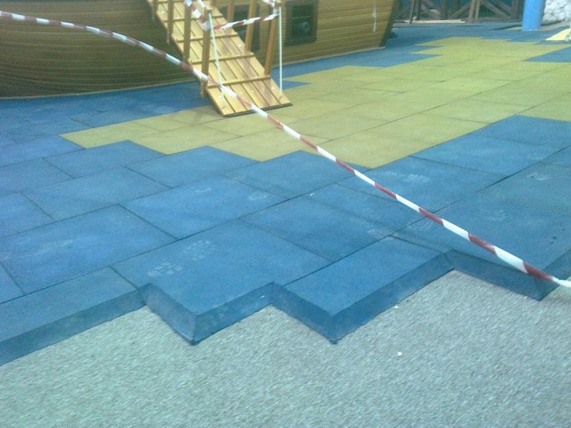 Плитка EcoStep резиновая со скосом 500×500×40 мм фото 3