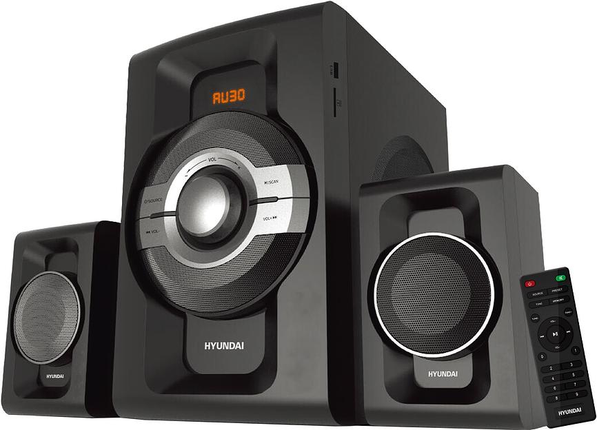 Микросистема Hyundai H-MS1403 черный 60Вт FM USB BT SD фото 1