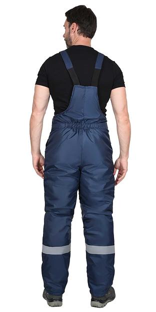 Костюм «Сириус-Рост-Норд» зимний куртка и полукомбинезон, синий с васильковым ОПТ фото 4