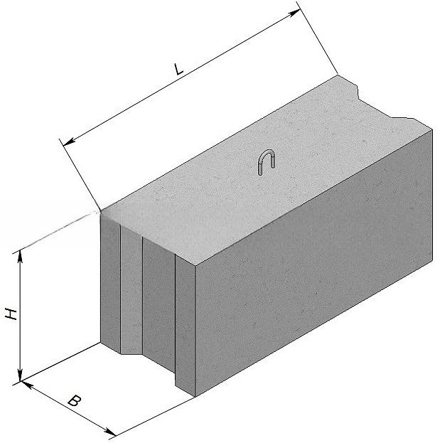 Фундаментный блок ФБС 9-4-6 фото 1