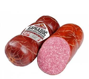 Сервелат "Барбадос" варено-копченый (Вкус Детства) фото 1
