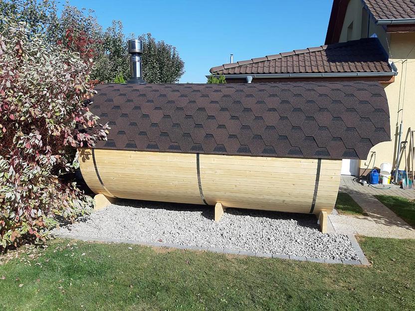 Баня-бочка Люкс D 2 м, срощенная ель фото 3