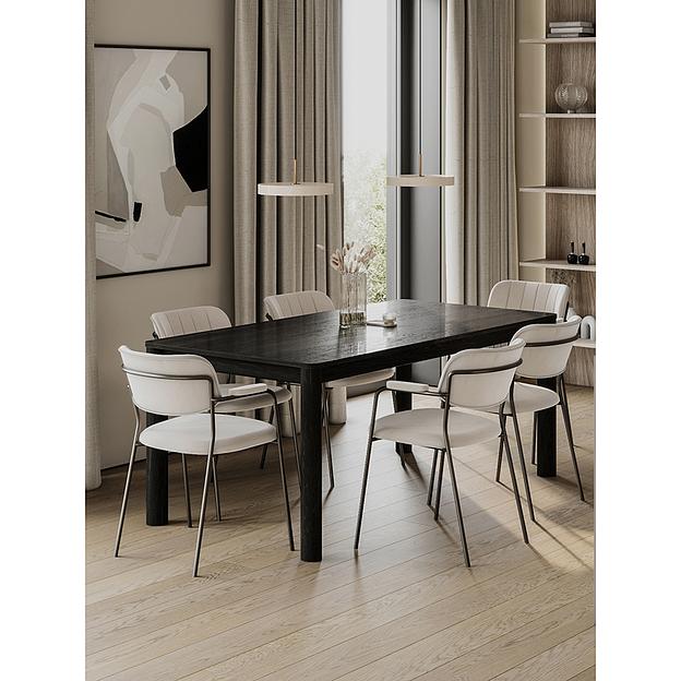 Стул Eirill, велюр, серо-бежевый фото 6