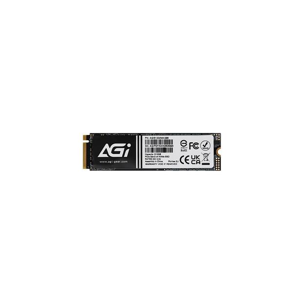 SSD накопитель AGI AI298 AGI512GIMAI298 512ГБ, M.2 2280, PCIe 3.0 x4, NVMe, M.2 фото 1