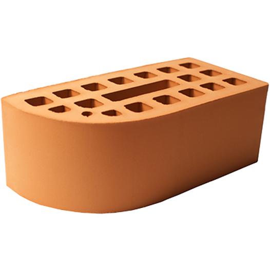 Кирпич керамический карнизный пустотелый утолщённый «Люкс» 250×120×88 мм выпуклый опт фото 1