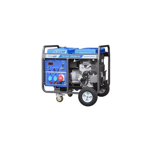 Бензиновый генератор ТСС SGG 10000EH3A, 380/220/12 В, 11кВт, на колёсах с АКБ [190010] фото 1