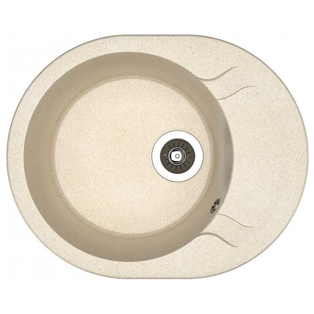 Мойка "Берта 580" (580х470х217), латте фото 1