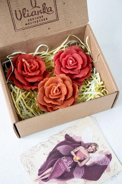 Набор свечей Ulianka «Три розы» фото 2