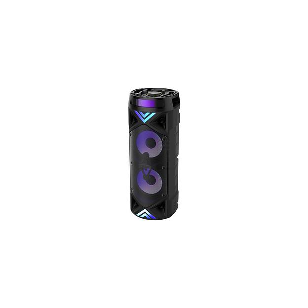 Музыкальный центр Hyundai H-MC180, 80Вт, с караоке, с микрофоном, Bluetooth, FM, USB, SD/MMC, черный, фото 1