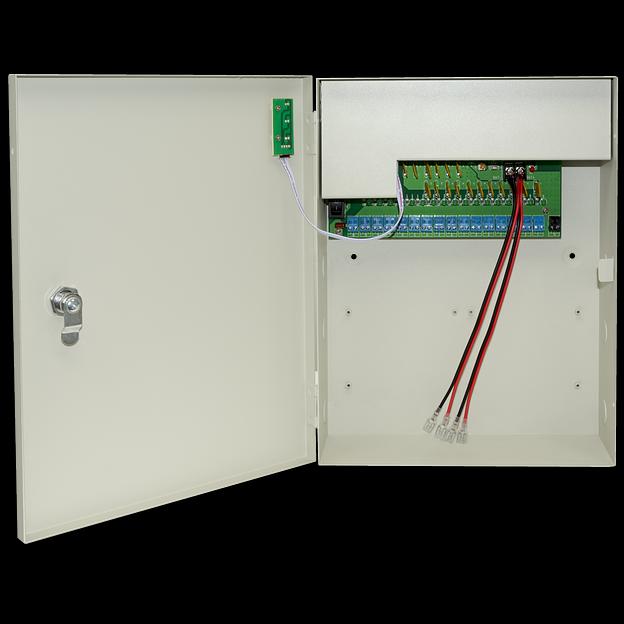 Многоканальный источник питания SNR-PS-C1230-D17U, 16x1.56А+ 1x5А, 12В DC, 30A, АКБ 2х9Ач (без АКБ в комплекте) фото 2