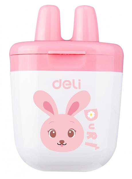 Точилка для карандашей ручная Deli ER01300 1 отверстие пластик ассорти дисплей фото 4