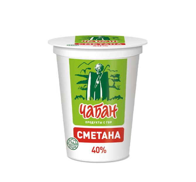 Сметана «Чабан» 40 % стакан 400 г фото 1