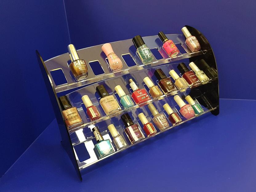 Подставка для лаков 3 яруса (настольная) фото 3
