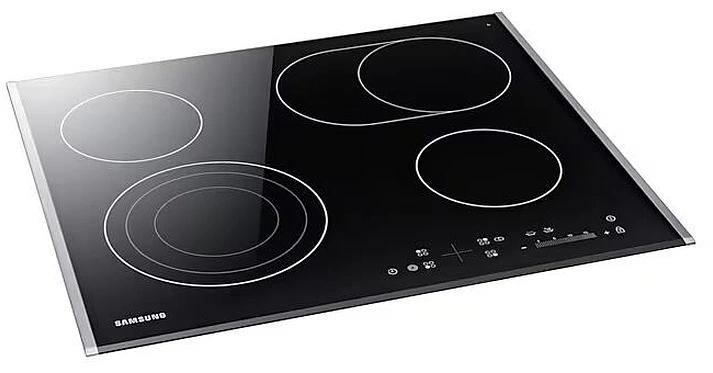 Встраиваемая электрическая панель Samsung NZ64T3536DK/WT 59 x 50.5 x 5.2 см., электронное управление, 15 степеней мощности, автоматическое отключение, защита от детей, блокировка управления, дисплей, 4 конфорки, 2 с зоной расширения, рамка из нержавеющей фото 2