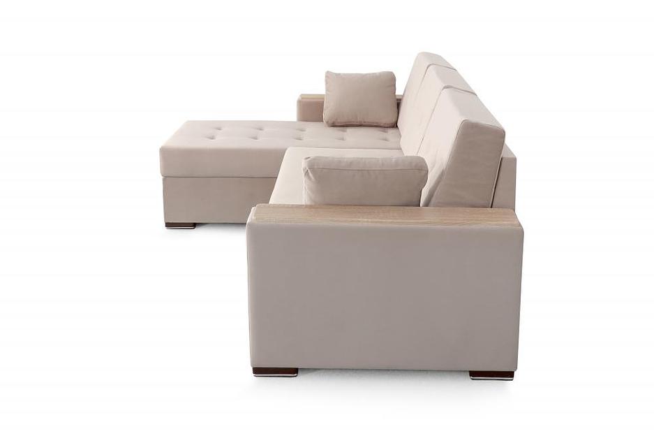 Угловой диван «Монако 1» СТАНДАРТ, Альба бежевый фото 3