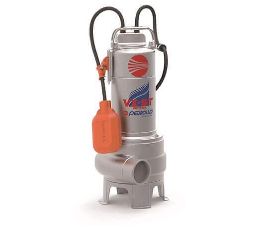 Электрический погружной фекальный насос PEDROLLO VX-ST VORTEX из нержавеющей стали штамповка фото 1
