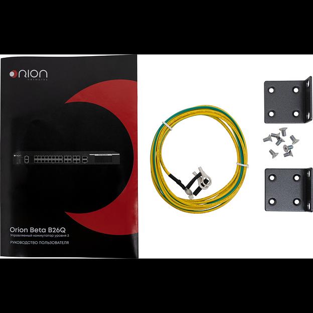 Управляемый коммутатор уровня 3 Orion Beta B26Q, 20x 1/10GE SFP+, 4x 10/25GE SFP28, 2x 40GE QSFP+, 2 слота для Hot Swap БП 100-240VAC B26Q-PSU-AC фото 4