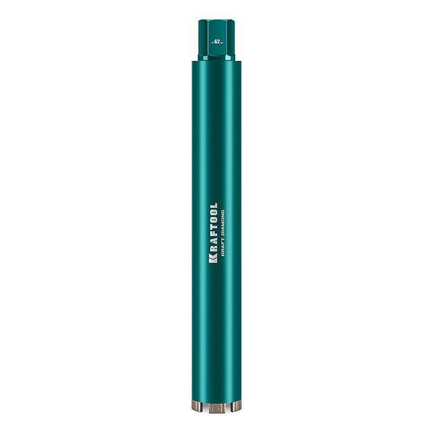KRAFTOOL DIAMOND 62 мм (450 мм, 1 1/4″, лазерная сварка, сухое сверление с микроударом), алмазная коронка по железобетону (29825-062) фото 1