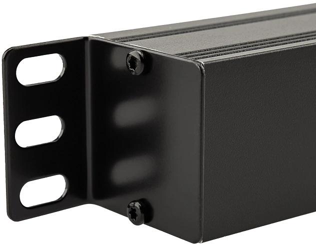 Блок распределения питания для 19" шкафов, вертикальный, 13 розеток СЕЕ 7/4, 16A, фильтр, без выкл, алюм корп, шнур 2м, вилка СЕЕ 7/7 REXANT фото 3