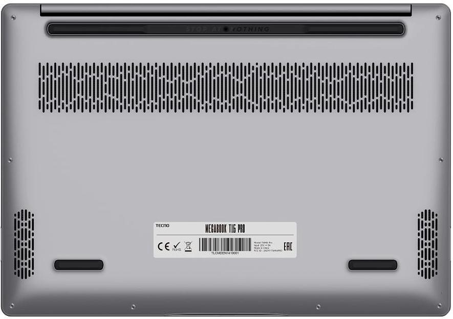 Ноутбук Tecno MegaBook T16MA Pro Core Ultra 7 155H 16Gb SSD1Tb Intel Arc 16" IPS WQXGA (2560x1600) Windows 11 Home grey WiFi BT Cam (71003300452) фото 8