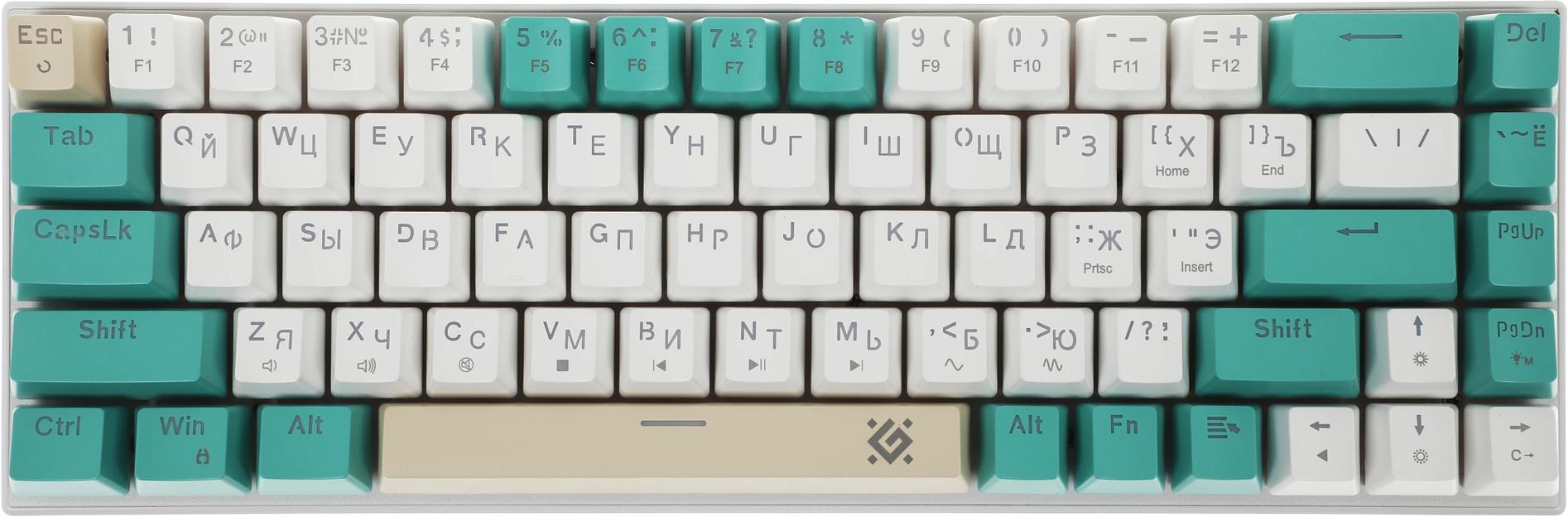 Клавиатура Defender Vexx Pro GK-084 механическая белый/зеленый Multimedia LED (45084) фото 10