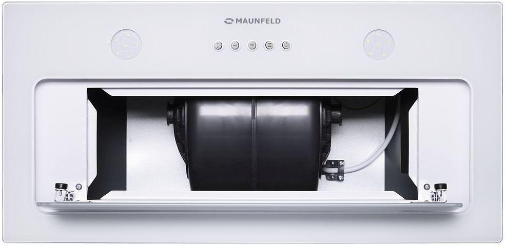 Вытяжка встраиваемая Maunfeld TRAPEZE 601GG белый управление: кнопочное (1 мотор) фото 7