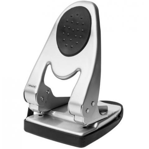 Дырокол до 60 л., серебристый, с линейкой, Attache 6760 фото 1