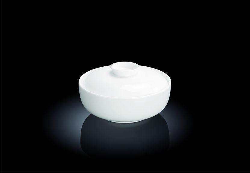 Бульонница 300 мл. d=128 мм. h=60 мм. б/ручек с крышкой Wilmax (блюдце 47708) /6/36/ фото 1