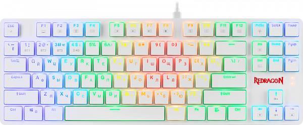 Механическая клавиатура Anubis RGB,тонкая,белая, 87 к.,б.п. Redragon фото 1