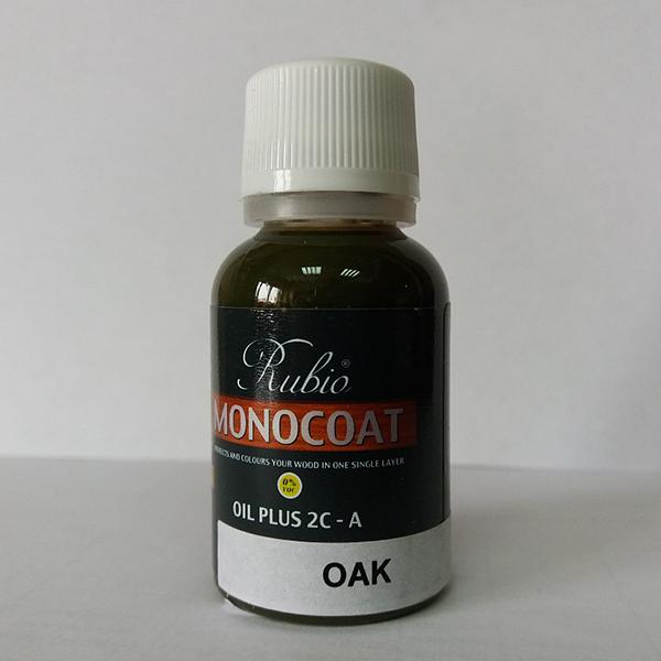 Масло Rubio Monocoat Oil Plus 2C component A, Oak, 20 ml фото 1
