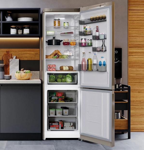 Холодильник Hotpoint HT 6200 BZ 2-хкамерн. бронзовый мат. фото 5